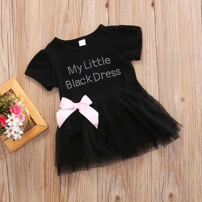 0-24M Summer Newborn Infant Baby Girls Cotton O-Neck  Knee-Length Deess