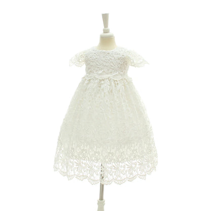 New 1 Year Birthday Baby Girl Dresses For Infant Princess Lace Christening Gown Newborn Toddler Bebes Clothes