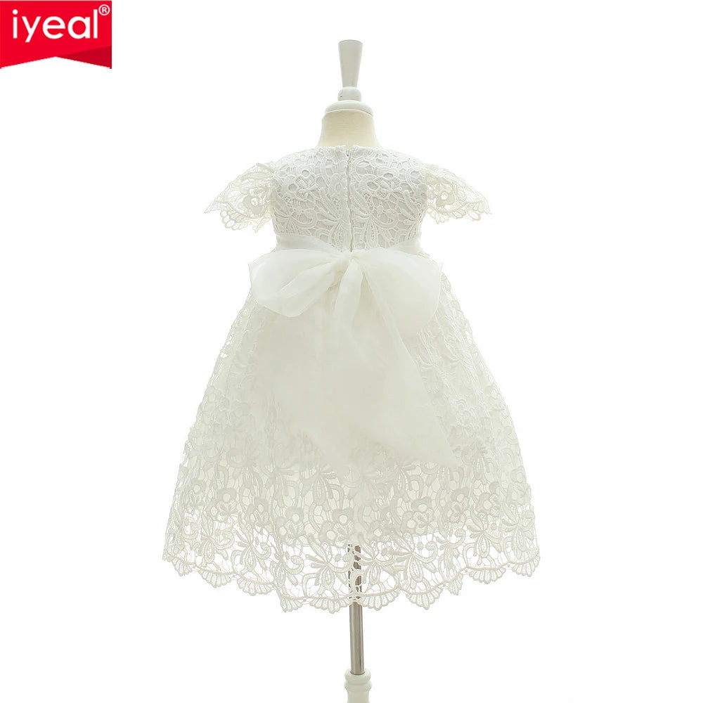 New 1 Year Birthday Baby Girl Dresses For Infant Princess Lace Christening Gown Newborn Toddler Bebes Clothes