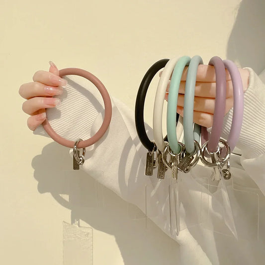 Silicone ring  Lanyard for Mobile Phone  Wrist Strap Car Keychain Cute Phone