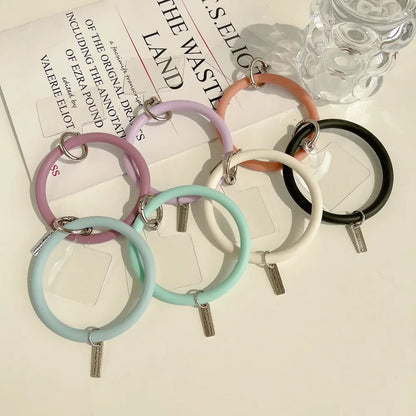 Silicone ring  Lanyard for Mobile Phone  Wrist Strap Car Keychain Cute Phone