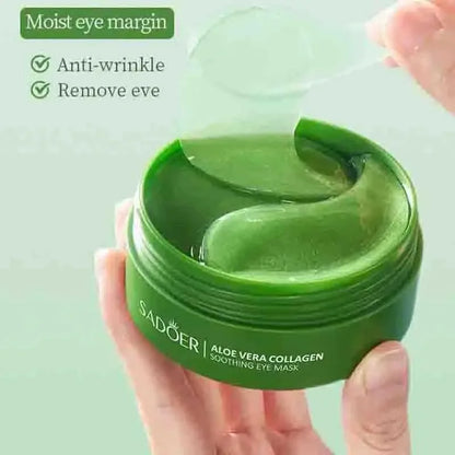 60pcs Aloe Vera Collagen Eye Mask: Does wonders for under eye skin