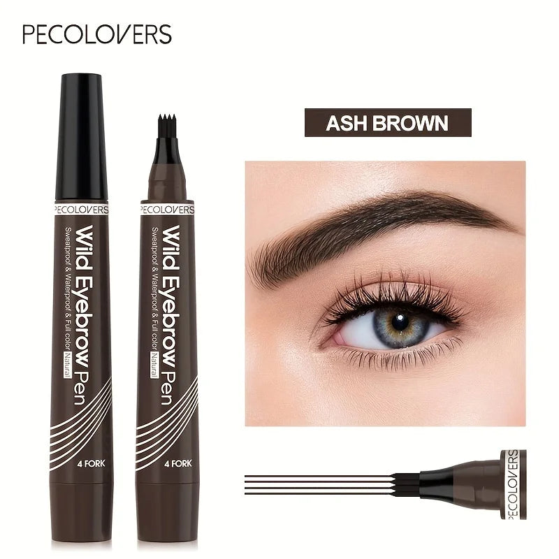 1pc Waterproof Eyebrow Pen with 4 Split Tip