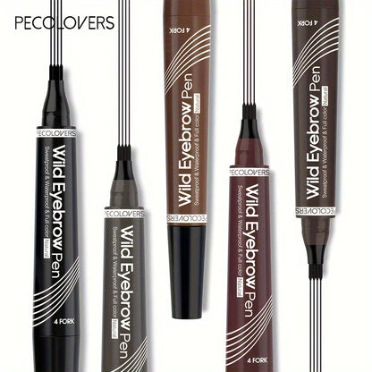 1pc Waterproof Eyebrow Pen with 4 Split Tip