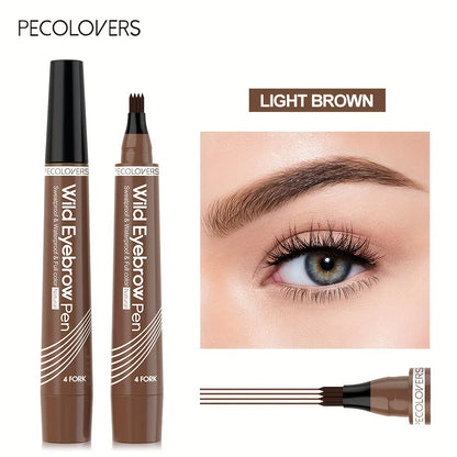 1pc Waterproof Eyebrow Pen with 4 Split Tip