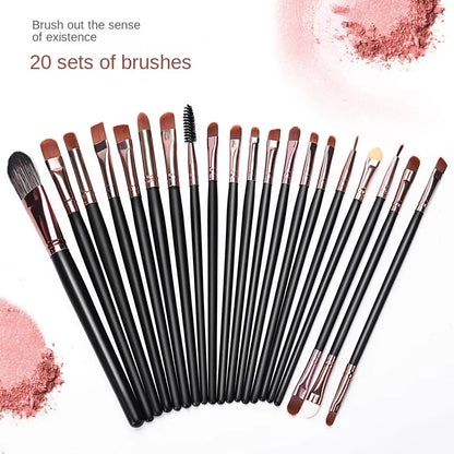 20pcs Complete eyeshadow Brushes: Perfect Beauty Tool