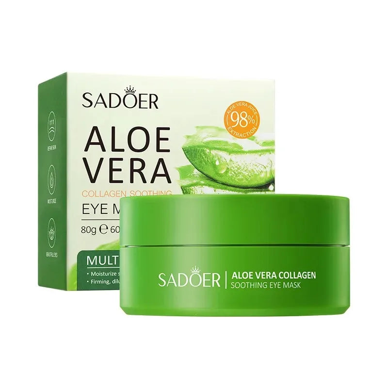 60pcs Aloe Vera Collagen Eye Mask: Does wonders for under eye skin