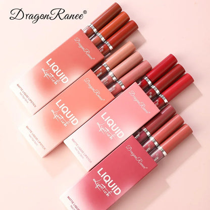 3 PCS Korean waterproof long lasting Liquid Lipsticks Set for Long Lasting Make Up For Women