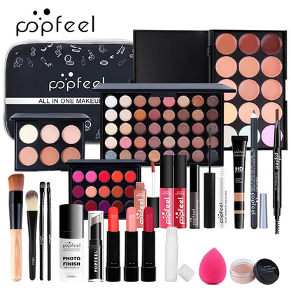 POPFEEL All In One Makeup Kit  for Women All in One Makeup Sets Include Eyebrow Eyeliner Eyeshadow