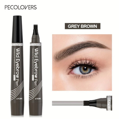 1pc Waterproof Eyebrow Pen with 4 Split Tip