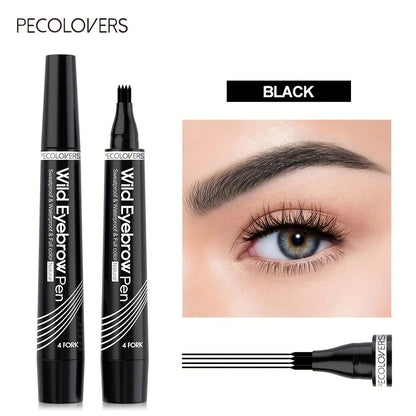 1pc Waterproof Eyebrow Pen with 4 Split Tip