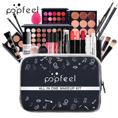 POPFEEL All In One Makeup Kit  for Women All in One Makeup Sets Include Eyebrow Eyeliner Eyeshadow